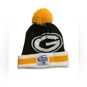 Green Bay Packers Knit Pom Beanie OSFA Bud Light NFL